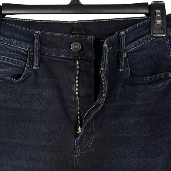 Mother SZ 26 The Stunner Zip Two Step Fray Jeans Last Call Stretch Mid-Rise Blue - Picture 3 of 13